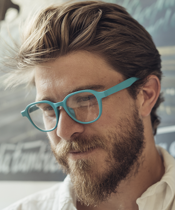 PARAFINA Nilo Gafas para Pantallas para Hombre y Mujer Gafas Eco-Friendly Antirreflectantes Filtro Luz Azul color Cobre Montura Eco-friendly